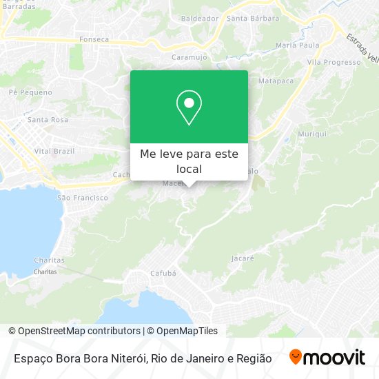 Espaço Bora Bora Niterói mapa