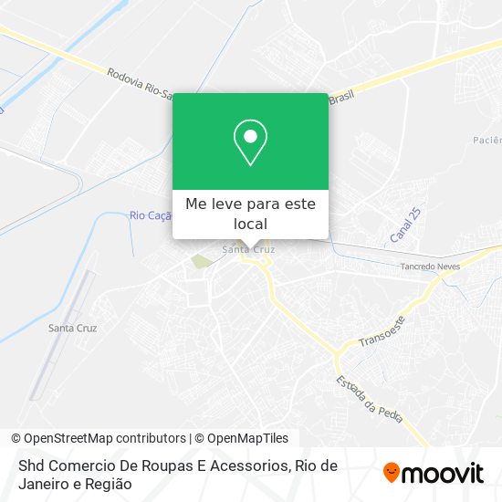 Shd Comercio De Roupas E Acessorios mapa