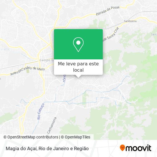 Magia do Açaí mapa