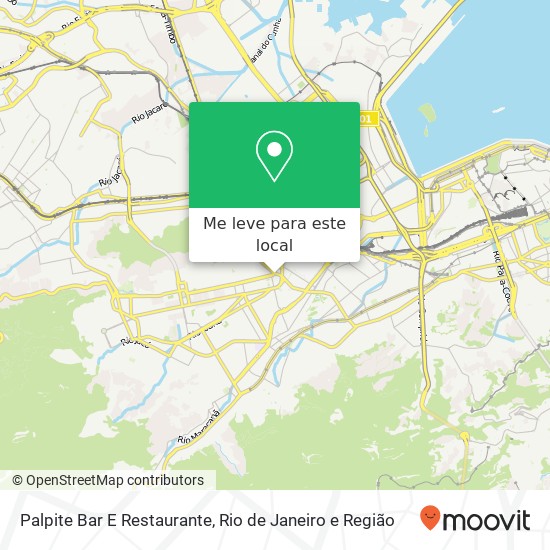 Palpite Bar E Restaurante, Boulevard Vinte e Oito de Setembro, 9 Maracanã Rio de Janeiro-RJ 20551-030 mapa