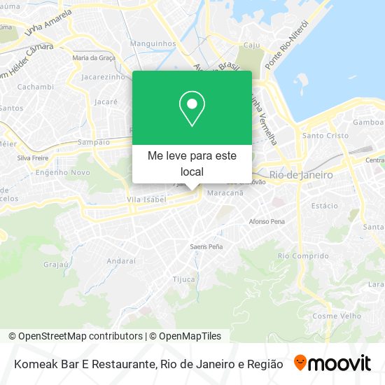 Komeak Bar E Restaurante mapa