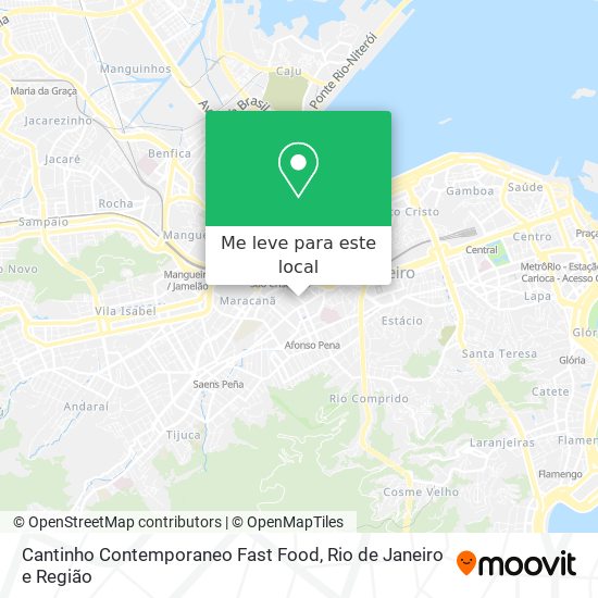 Cantinho Contemporaneo Fast Food mapa