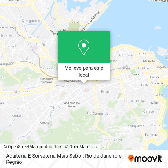Acaiteria E Sorveteria Mais Sabor mapa