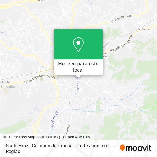 Sushi Brazil Culinária Japonesa mapa