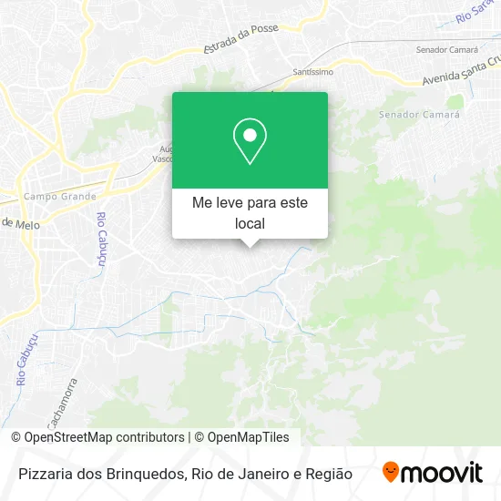 Pizzaria dos Brinquedos mapa