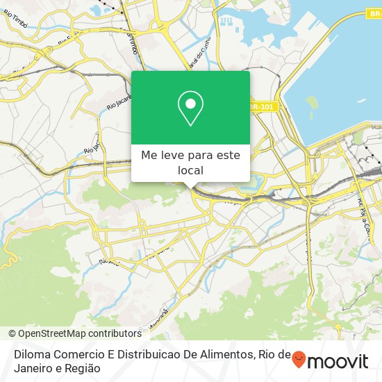 Diloma Comercio E Distribuicao De Alimentos, Rua São Francisco Xavier, 711 São Francisco Xavier Rio de Janeiro-RJ 20550-012 mapa