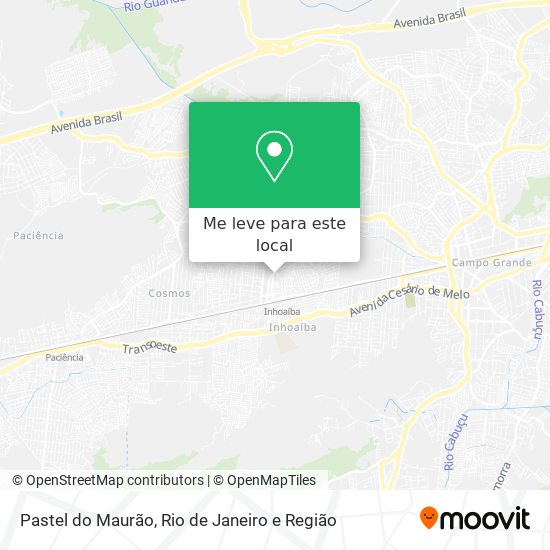 Pastel do Maurão mapa