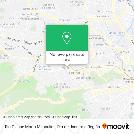 Rio Classe Moda Masculina mapa