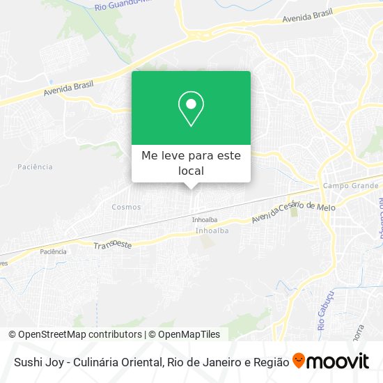 Sushi Joy - Culinária Oriental mapa