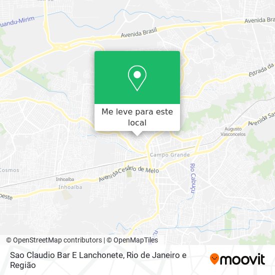Sao Claudio Bar E Lanchonete mapa