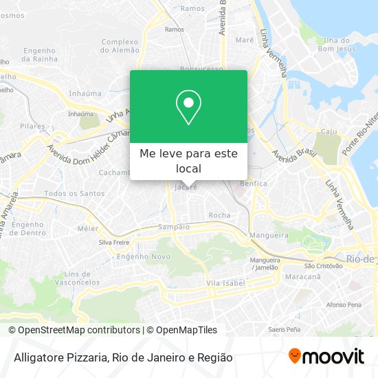 Alligatore Pizzaria mapa