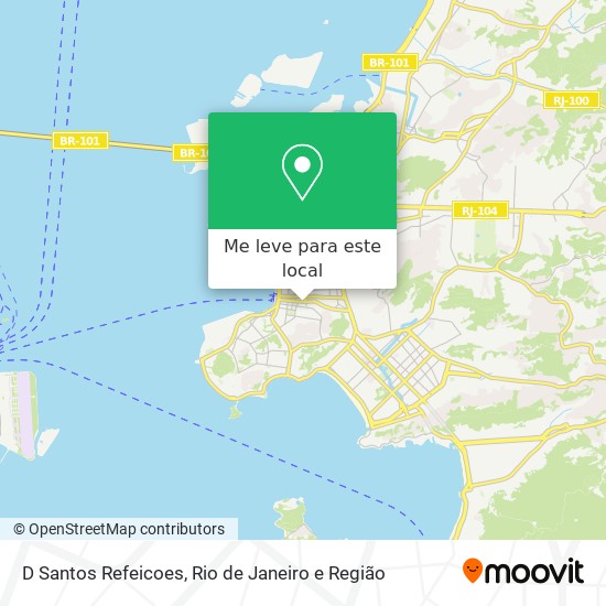 D Santos Refeicoes mapa