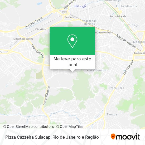 Pizza Cazzeira Sulacap mapa