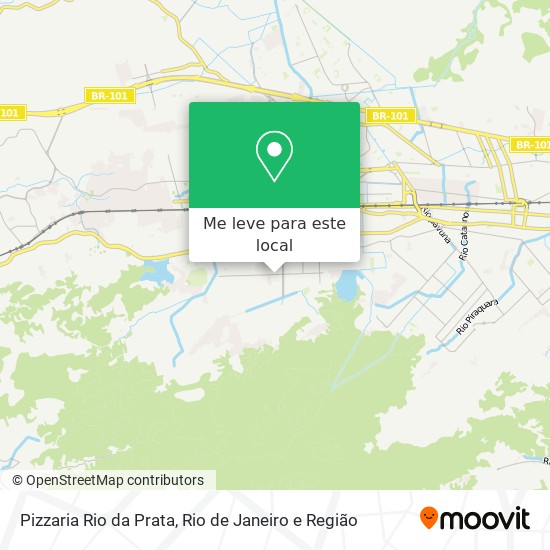 Pizzaria Rio da Prata mapa
