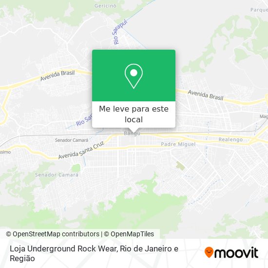Loja Underground Rock Wear mapa