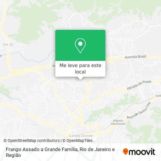 Frango Assado a Grande Familia mapa