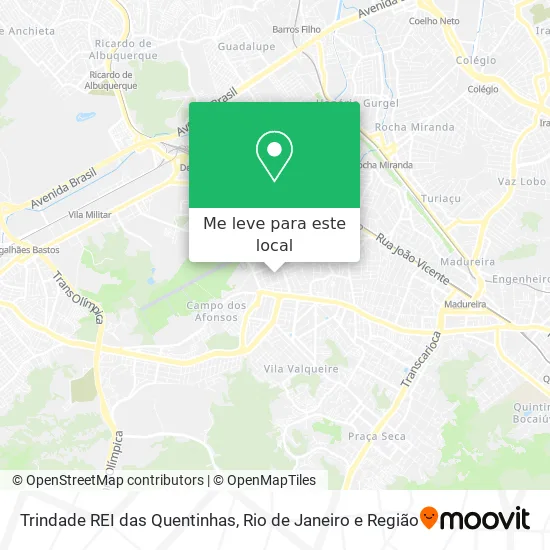 Trindade REI das Quentinhas mapa