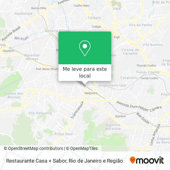 Restaurante Casa + Sabor mapa