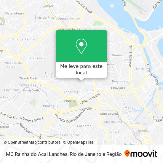 MC Rainha do Acai Lanches mapa