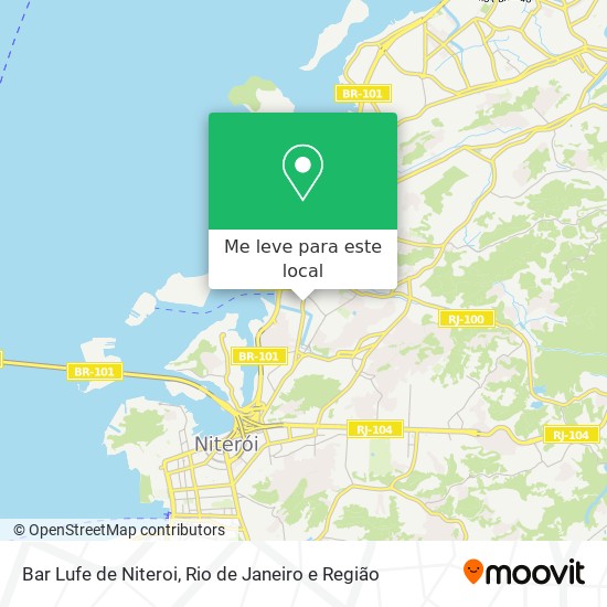 Bar Lufe de Niteroi mapa