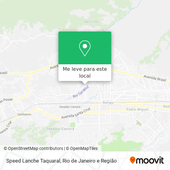 Speed Lanche Taquaral mapa