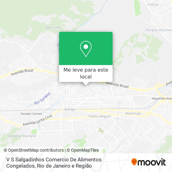 V S Salgadinhos Comercio De Alimentos Congelados mapa