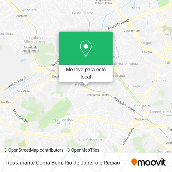 Restaurante Coma Bem mapa