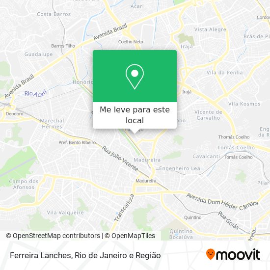 Ferreira Lanches mapa