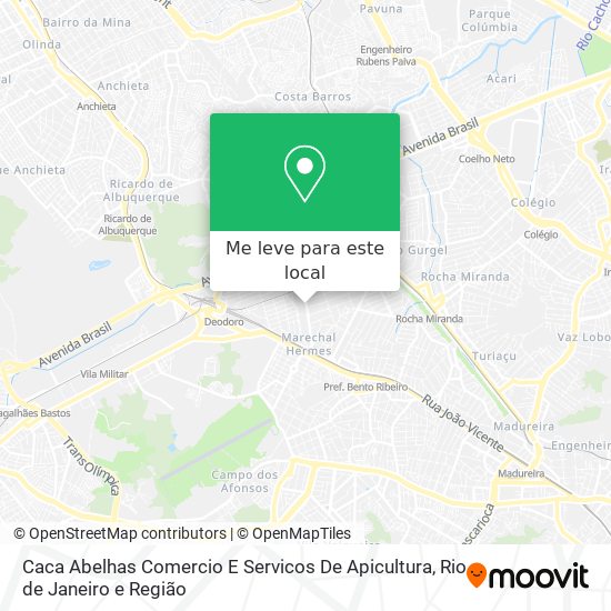 Caca Abelhas Comercio E Servicos De Apicultura mapa