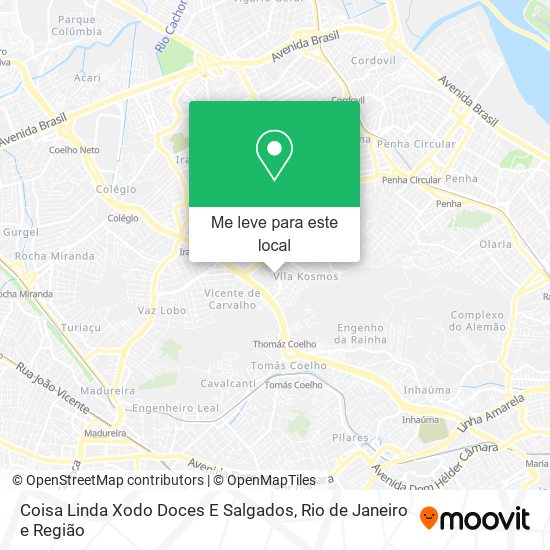 Coisa Linda Xodo Doces E Salgados mapa