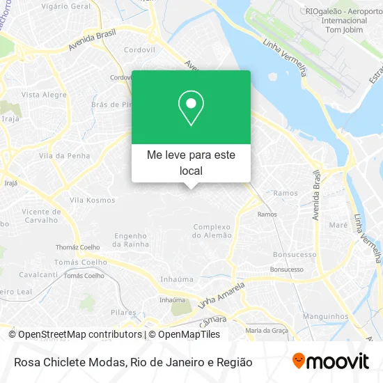 Rosa Chiclete Modas mapa