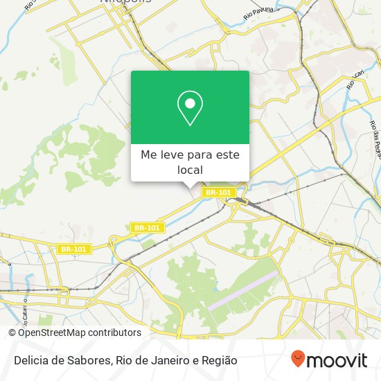Delicia de Sabores, Rua Damião dos Santos, 21 Vila Militar Rio de Janeiro-RJ 21616-200 mapa