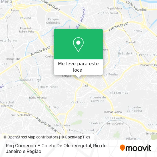 Rcrj Comercio E Coleta De Oleo Vegetal mapa