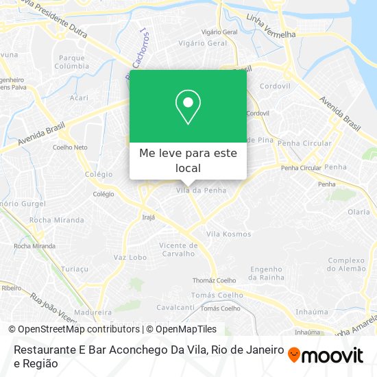 Restaurante E Bar Aconchego Da Vila mapa