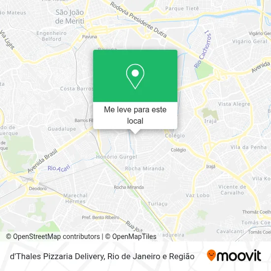 d'Thales Pizzaria Delivery mapa