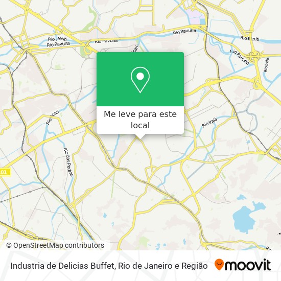 Industria de Delicias Buffet mapa