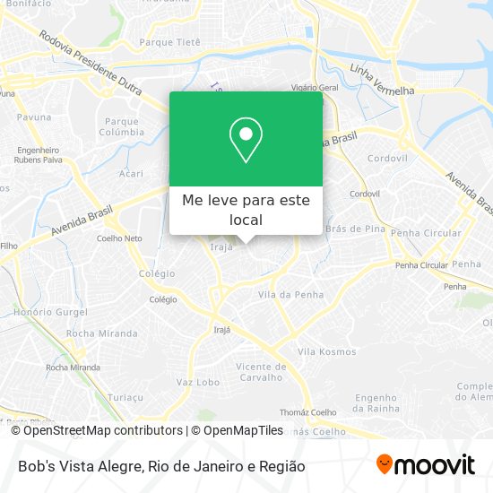 Bob's Vista Alegre mapa