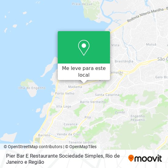 Pier Bar E Restaurante Sociedade Simples mapa