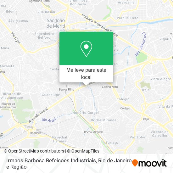 Irmaos Barbosa Refeicoes Industriais mapa