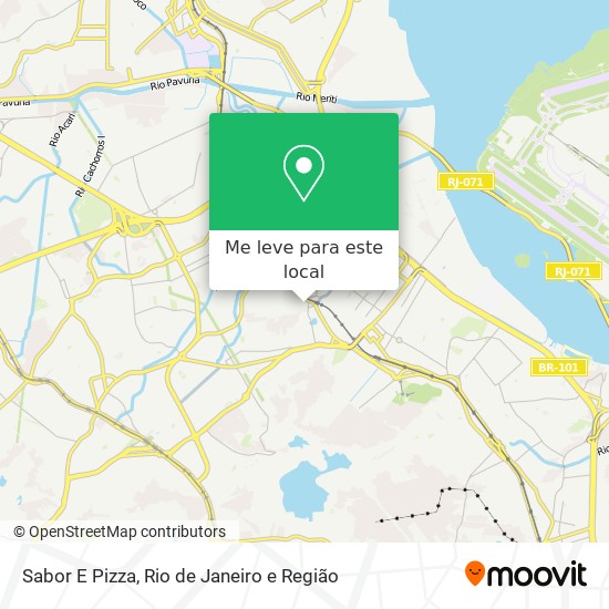 Sabor E Pizza mapa