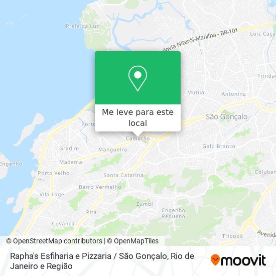 Rapha's Esfiharia e Pizzaria / São Gonçalo mapa