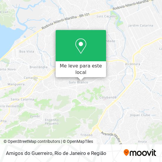 Amigos do Guerreiro mapa