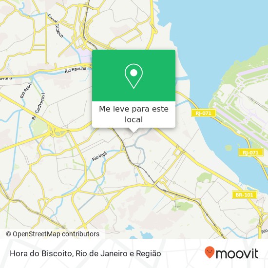 Hora do Biscoito, Estrada do Porto Velho Cordovil Rio de Janeiro-RJ 21012-140 mapa