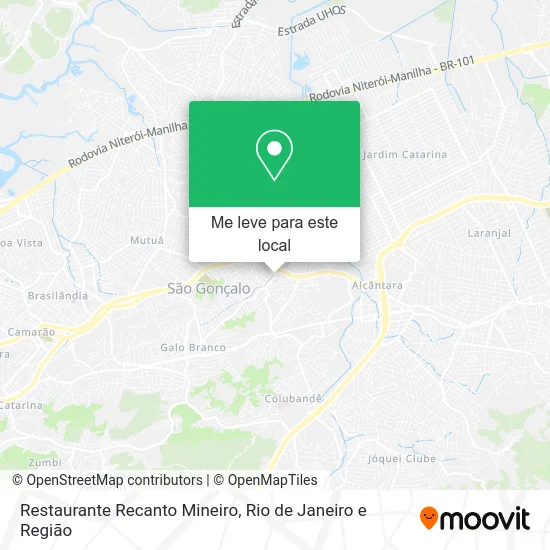 Restaurante Recanto Mineiro mapa