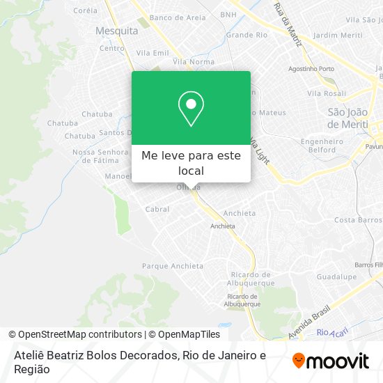Ateliê Beatriz Bolos Decorados mapa