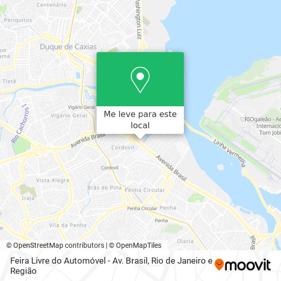 Feira Livre do Automóvel - Av. Brasil mapa