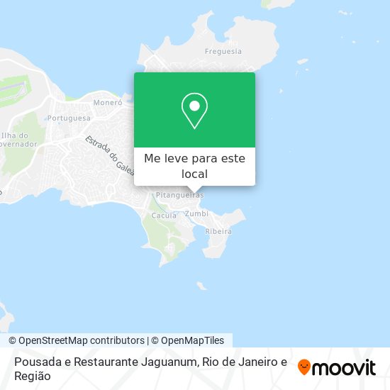 Pousada e Restaurante Jaguanum mapa