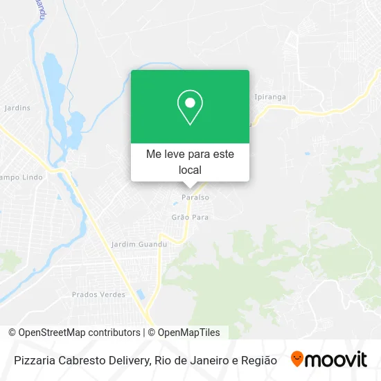 Pizzaria Cabresto Delivery mapa