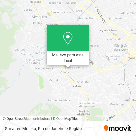 Sorvetes Moleka mapa