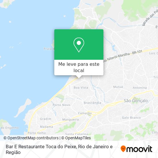 Bar E Restaurante Toca do Peixe mapa
